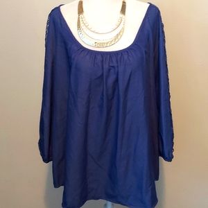 Unique Spectrum Denim Blouse